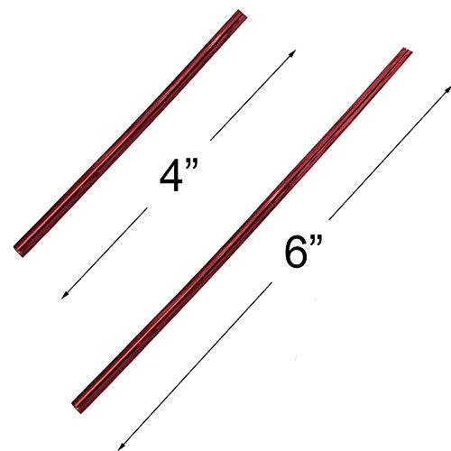 Leline\'s Leline\'s Metallic Twist Ties 1600pcs, 800 Pieces 6 inches Foil Twist Ties and 800 Pieces 4 inches Bag Ties, Assorted 6 Colors Cable Tie for Candy Bag, Cello Treat Bag