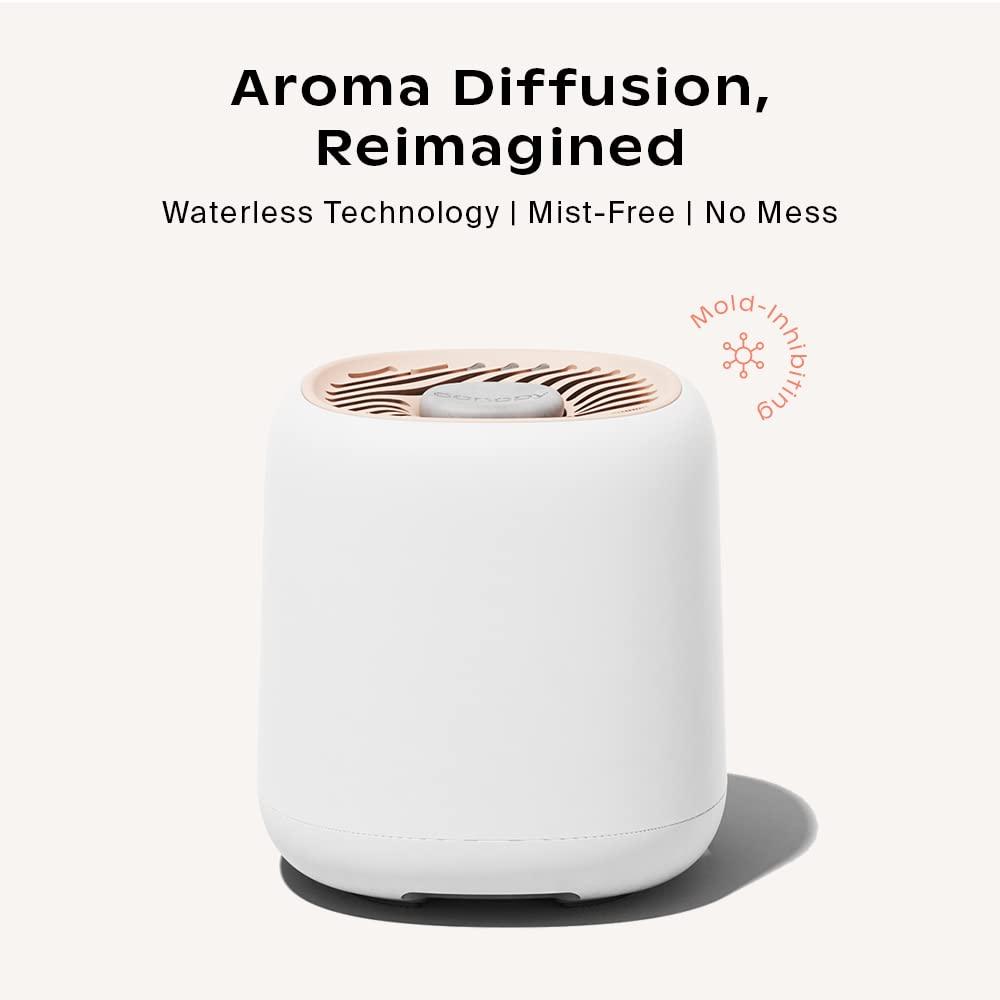 Canopy Canopy Bedside Diffuser, Pink Diffuser, Waterless Technology, Diffuses Up to 400 Sq Ft - 3 Fan Speeds - Includes Diffuser, Diffusion Well, Unwind Aroma, Power Cord & Adapter