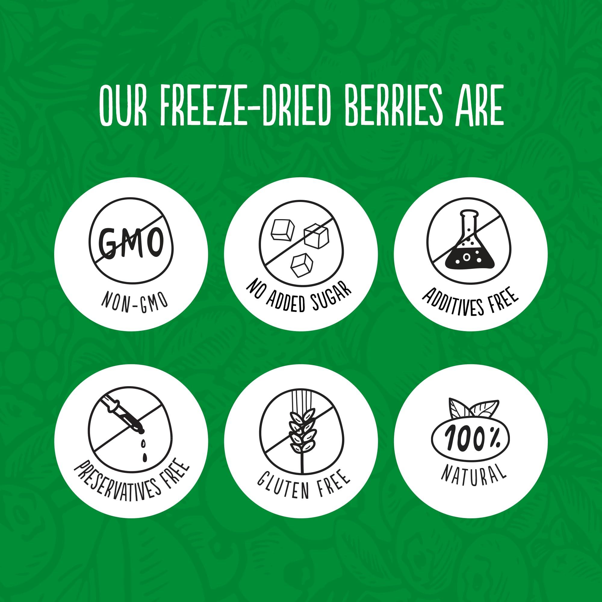 Super Garden Super Garden Freeze Dried Strawberries | Crunchy Flavorful Pieces for Cereal, Yogurt, & Baking | Freeze Dried Fruit Strawberry No Sugar Added | Freeze Dried Berries - Healthy Snack for Kids and Adults | Space and Astronaut Food | 1.13 oz