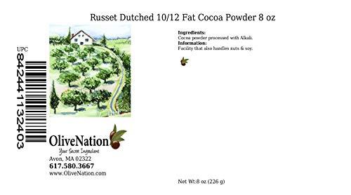 OLIVENATION OliveNation Russet Dutched 10/12 Fat Cocoa Powder 8 ounces