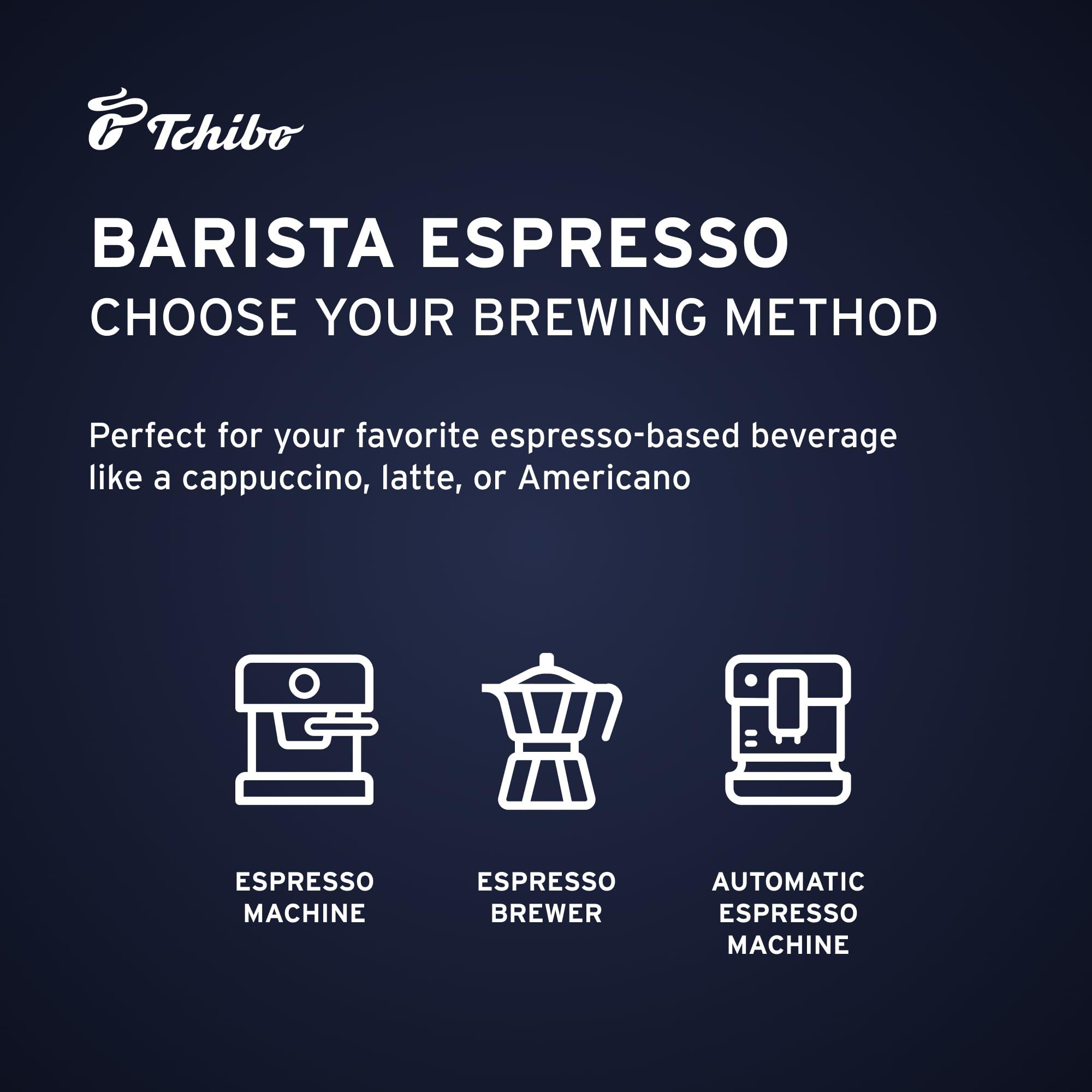 Tchibo Tchibo Whole Bean Coffee - Barista Espresso - Dark Roast for a Bold European Style Coffee - Intensity 5/6, Acidity 0/6, Roast Level 6/6-35.3 oz