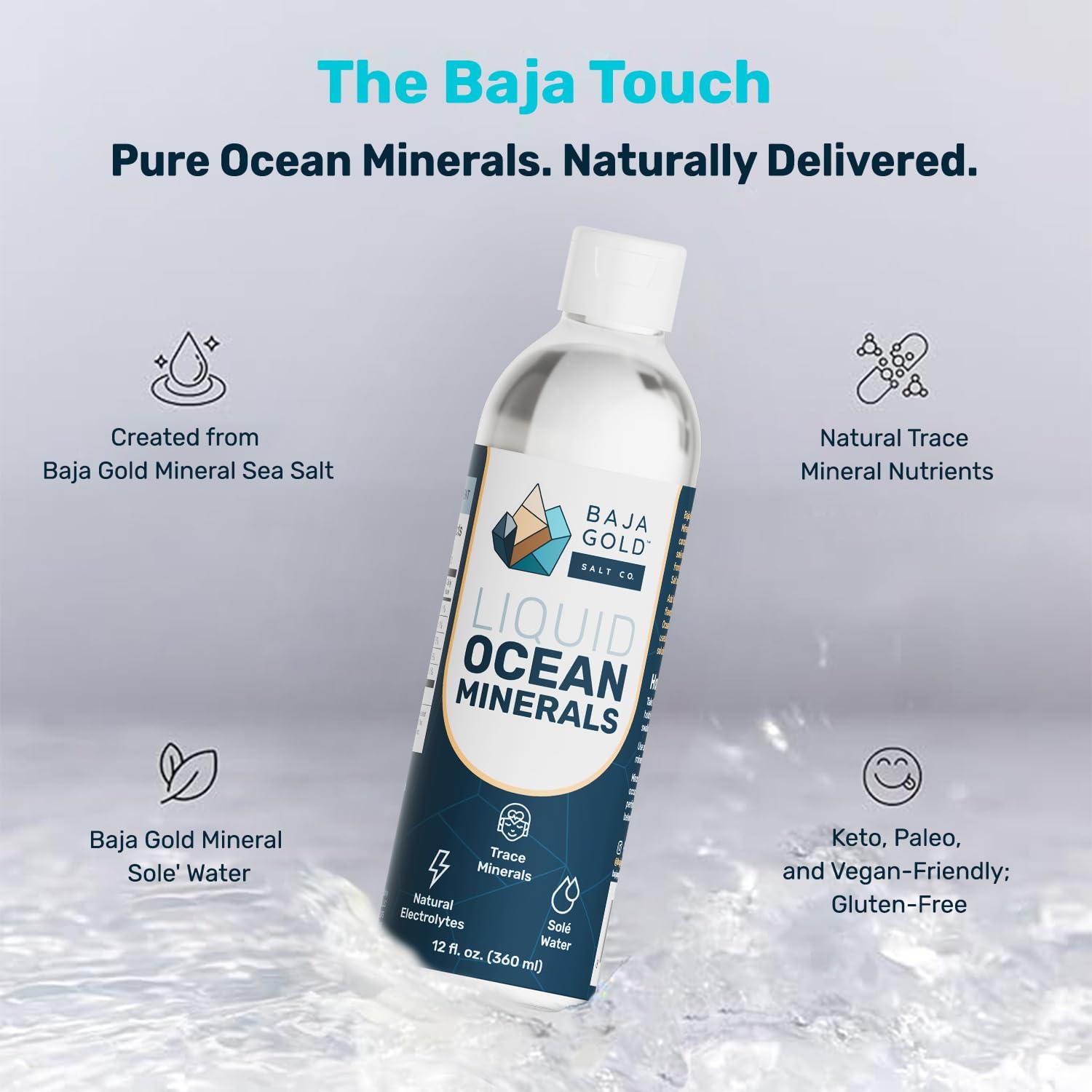 Baja Gold Baja Gold Liquid Ocean Minerals, 12 Fl. Oz. Refill