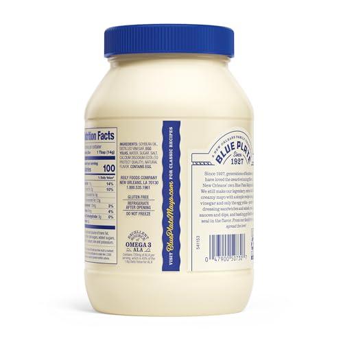 Blue Plate Mayonnaise Blue Plate Real Mayonnaise, Homestyle Mayo For Chicken Salad to Deviled Eggs, 30 Fl Oz (Pack of 1)