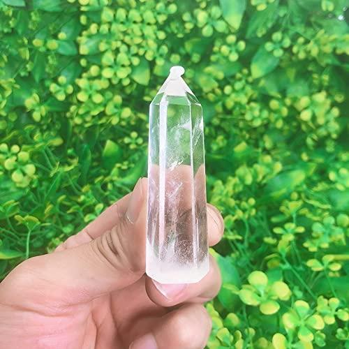 ZTBH ZTBH Natural Meditation Crystal Natural White Clear Quartz Crystals Tower, Home Decoration Crystal Stone (Color : 20-80g per pc, Size : Mixed 1000g)