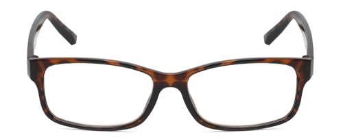 Calabria Calabria L 15560 Blue Light Filter Reading Glasses +2.75 Tortoise Havana Brown Women Designer Trendy Chic Readers Eyeglasses
