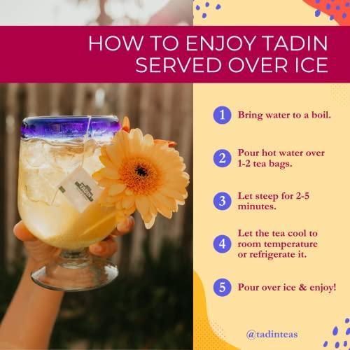 Tadin Herb and Tea Tadin Green Tea, Herbal Tea, Green Tea Bags, Caffeinated Tea, Tea Bags Individually Wrapped, 24 Tea Bags, Pack of 6