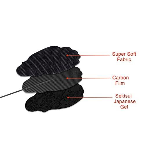 MedTens MedTens 20 Pads (10pairs) Tens Electrodes Replacements Pads for Tens Unit Snap Tens Unit Electrodes Replacement Massage Pads Latex Free,Black