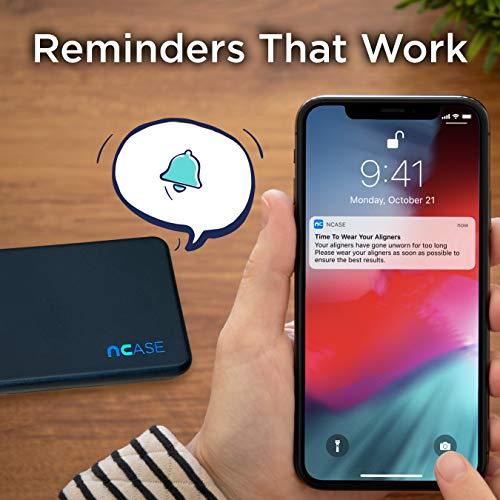 NCASE nCase Clear Aligner Black SmartCase and Mobile App (Case works with Invisalign, SmileDirectClub, ClearCorrect, Candid and All Other Clear Aligners/Clear Retainers)