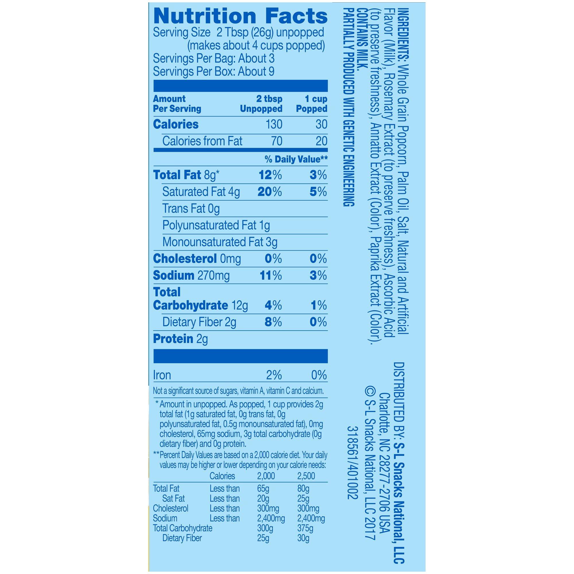 Pop Secret Pop Secret Popcorn, Butter, Microwave Bags 3 Count Box (Pack of 6)