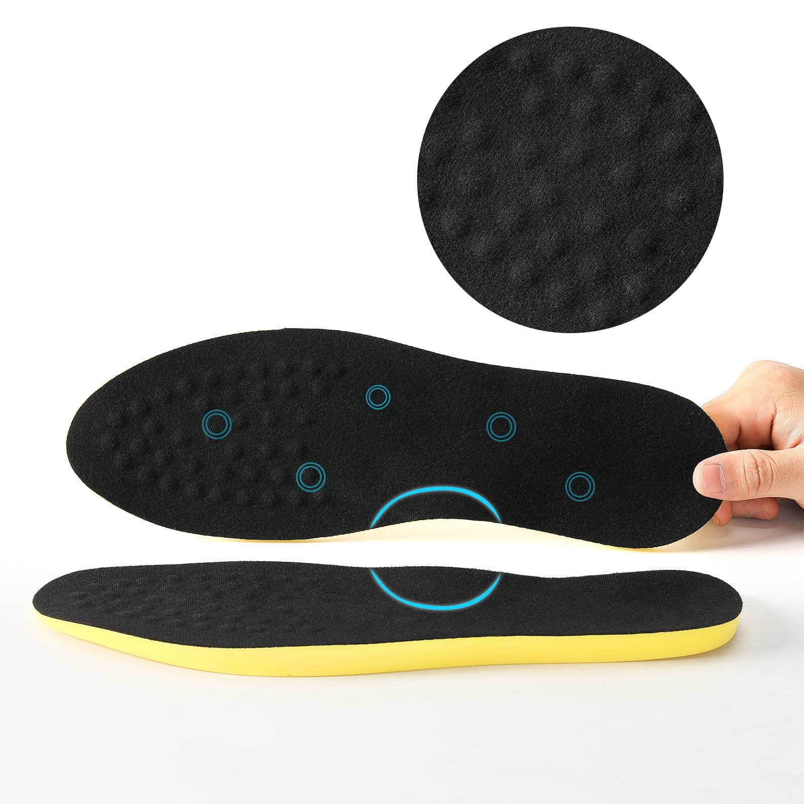 FOXOXI Supination Insoles for Correct Standing Posture,Orthotic Inserts for Men and Women,Heel Wedge Inserts for Bow Legs,Knock-Knees,Foot Alignment (Color : Black, Size :S)