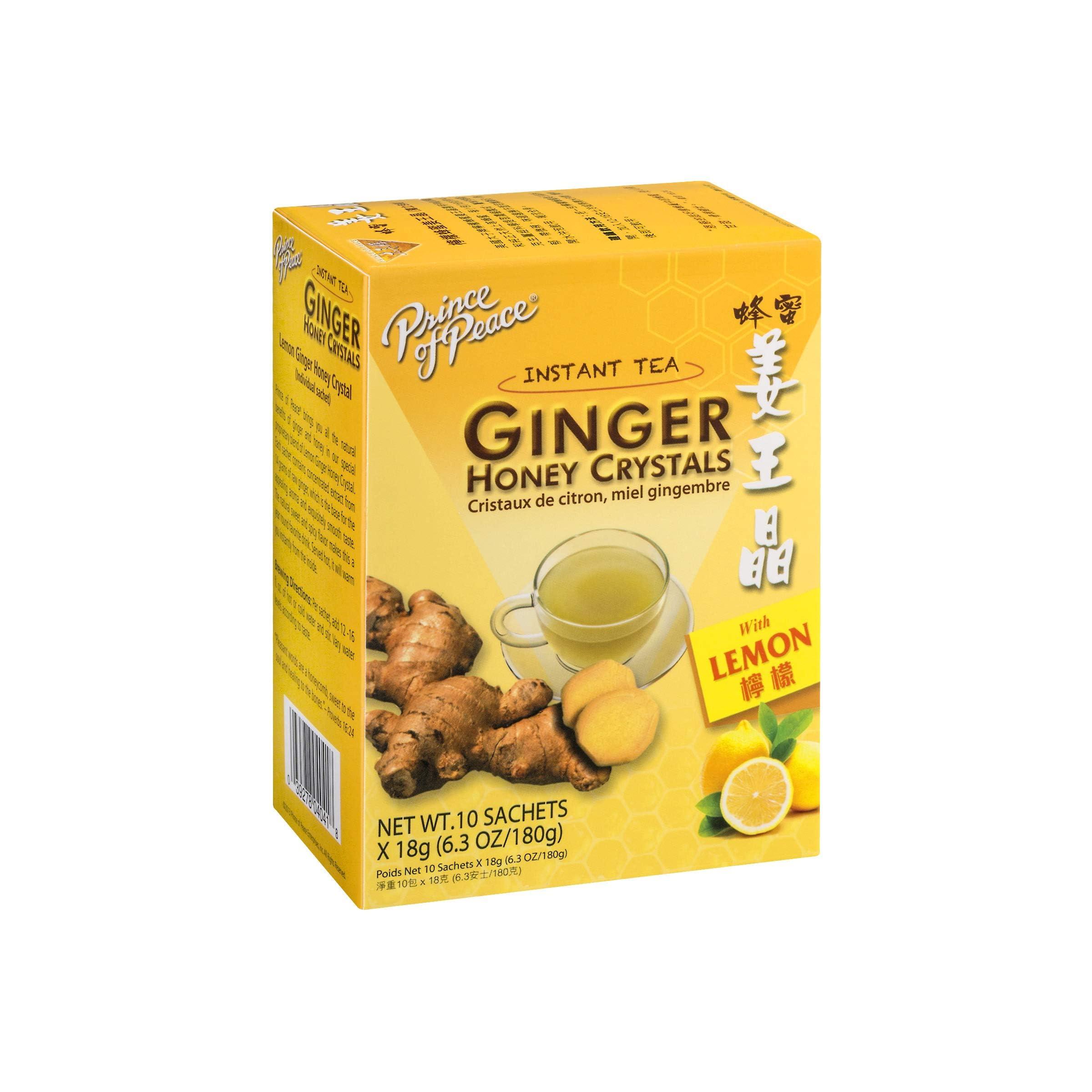 Prince Of Peace Prince of Peace Ginger & Lemon Honey Crystals (18g x 10) (Pack of 3)