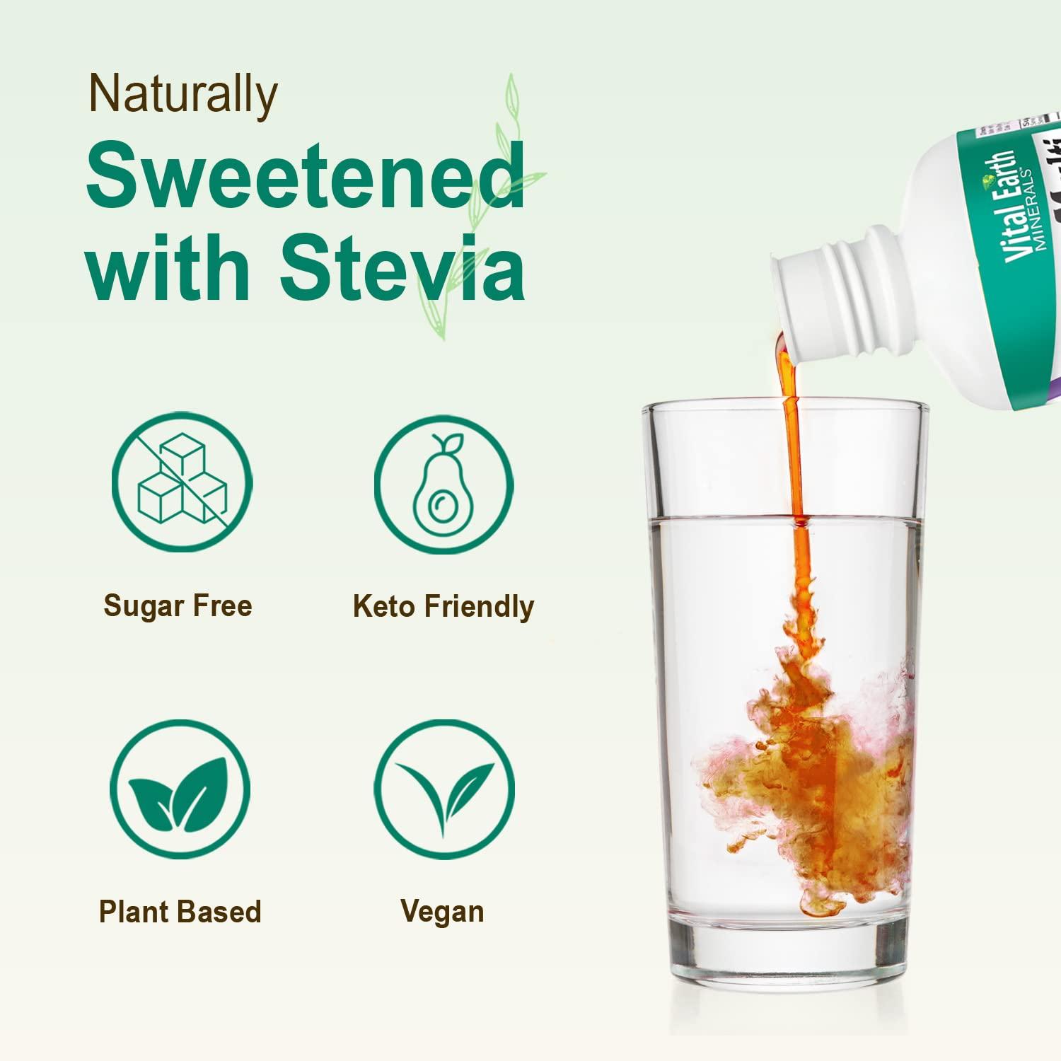 Vital Earth Minerals Vital Earth Minerals Super Multi 2-Pack  Liquid Multivitamins for Women, Men & Kids, Liquid Vitamins with Fulvic Acid for Better Absorption, MTHFR Support, 32 Oz Ea + 1 Oz Cup