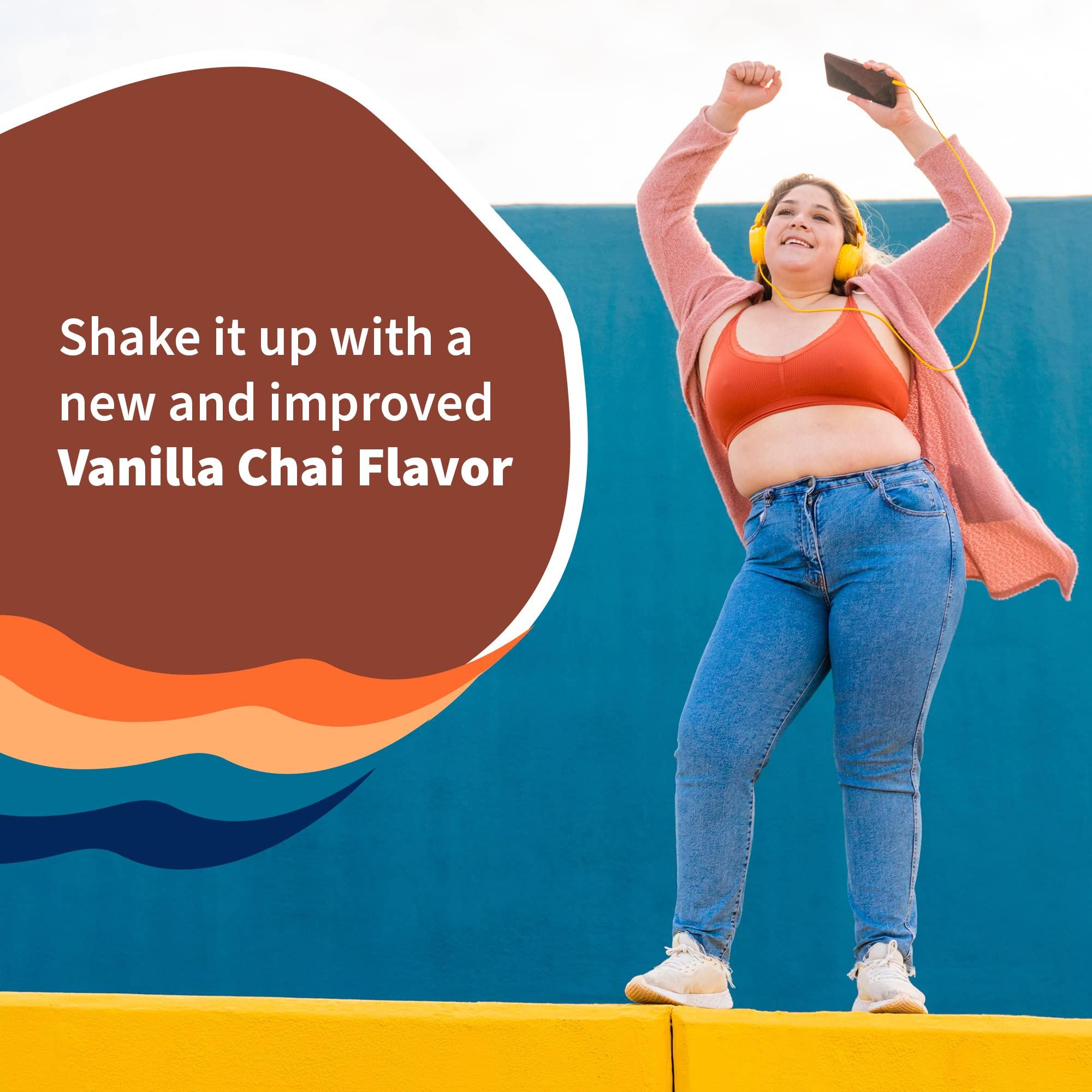 Garden of Life Garden of Life Raw Organic Protein Vanilla Chai Powder, 20 Servings, Certified Vegan, Gluten Free, Organic & Non-GMO, Plant Based Sugar Free Protein Shake, Probiotics & Enzymes, 4g BCAAs, 22g Protein