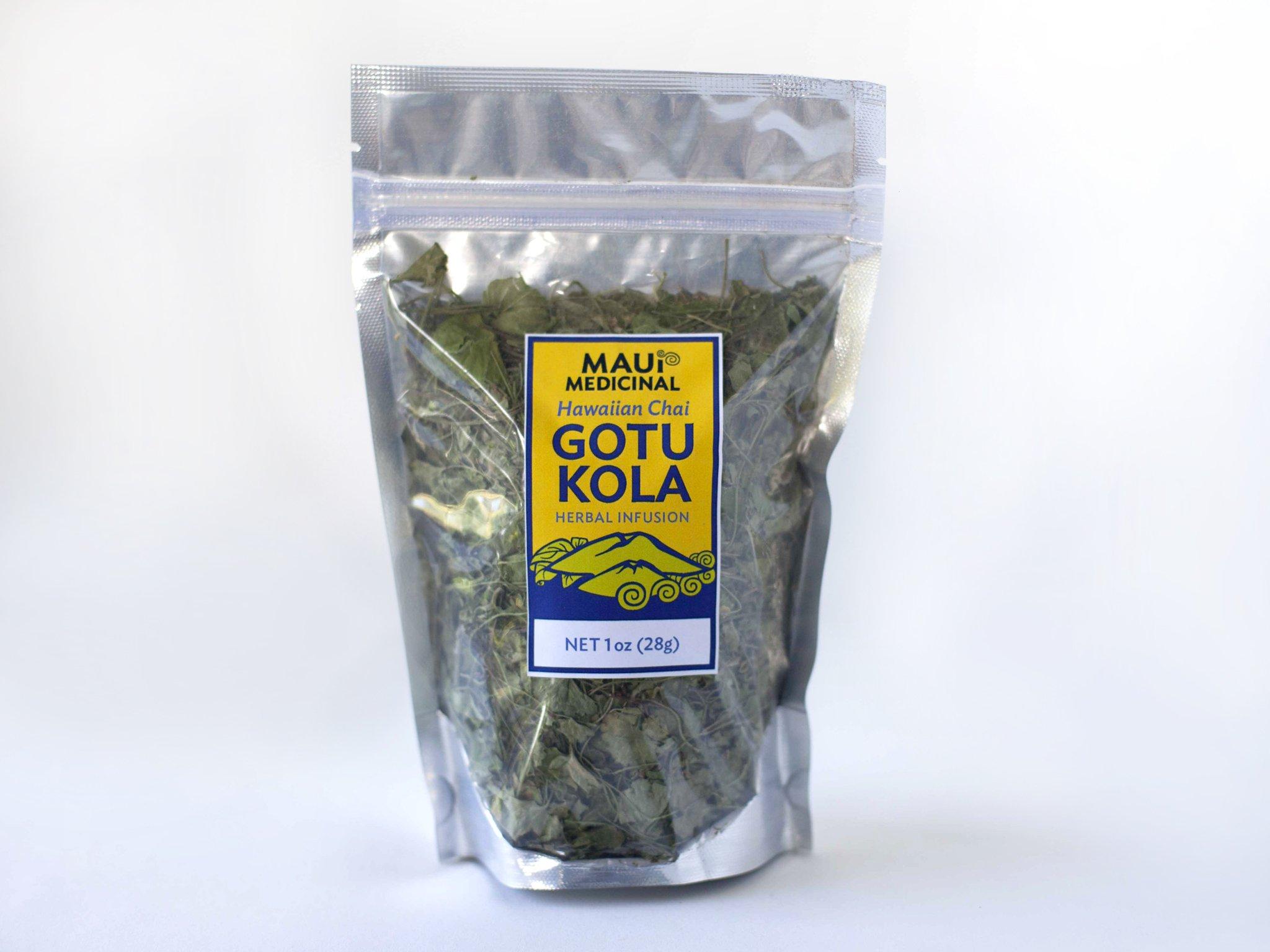 Maui Medicinal Herbs Gotu Kola \" Brahmi \" Leaf Plus \"Mauifarmacy Grown\" 3/4 oz. Leaves for Tea - USA