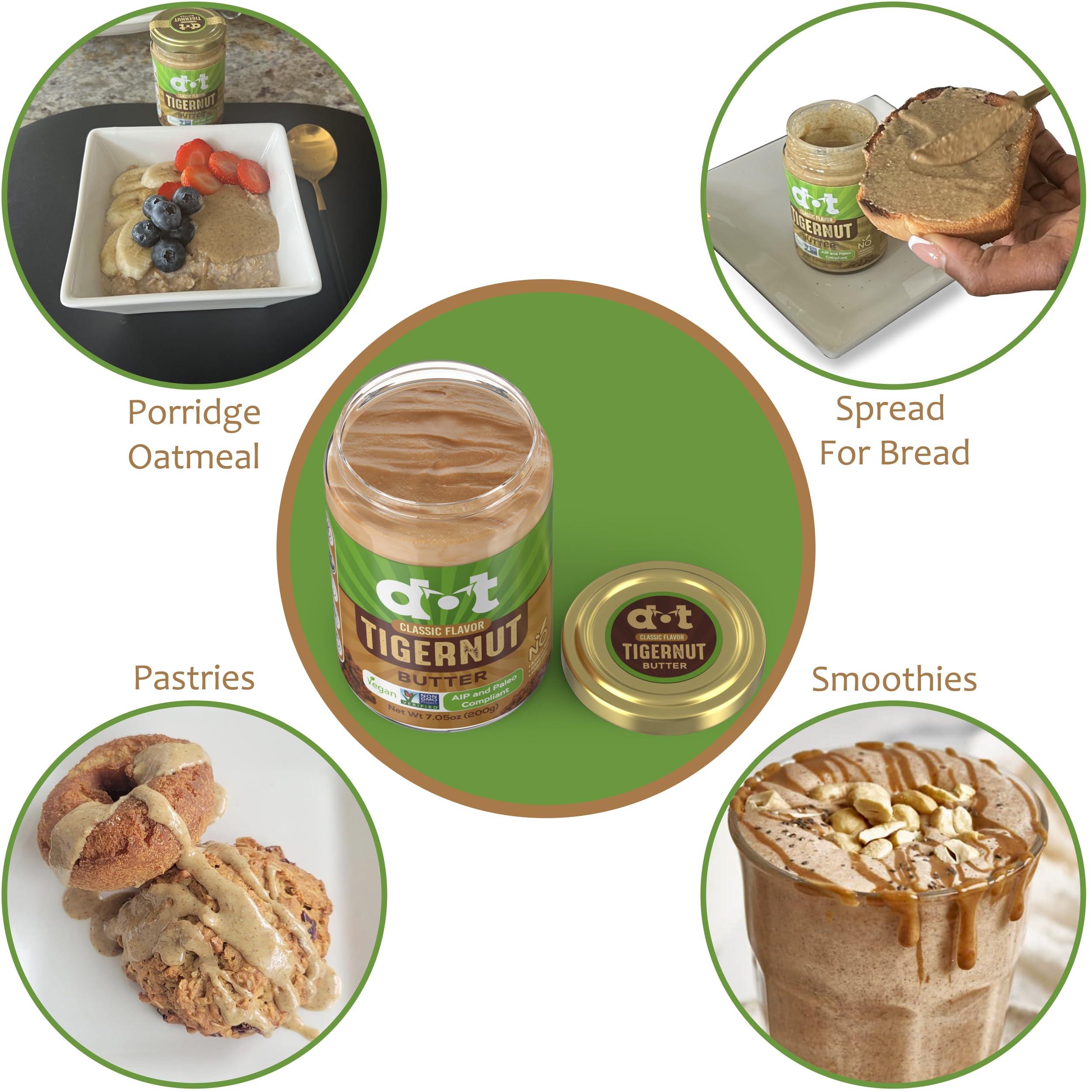 Don of Treats DON OF TREATS | Smooth Tigernut Butter Tiger Nut Butter | AIP and Paleo Compliant | Nut Free High Prebiotic Ingredients | No Sugar Added | Whole 30 | Low FodMap | Low Oxalate | 7.05 Oz., Natural