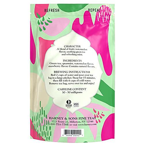 Harney & Sons Harney & Sons Fresh Brew Iced Tea Two Qt Tea Bags, Watermelon Mint, 15 Count