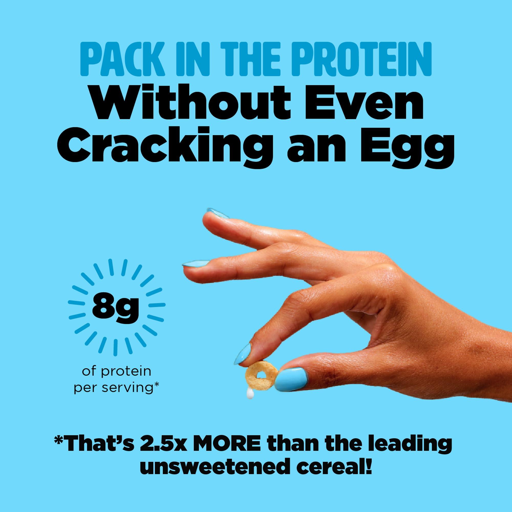 Three Wishes Plant-Based and Vegan Breakfast Cereal by Three Wishes - Unsweetened, 1 Pack - More Protein and Less Sugar Snack - Gluten-Free, Grain-Free - Non-GMO