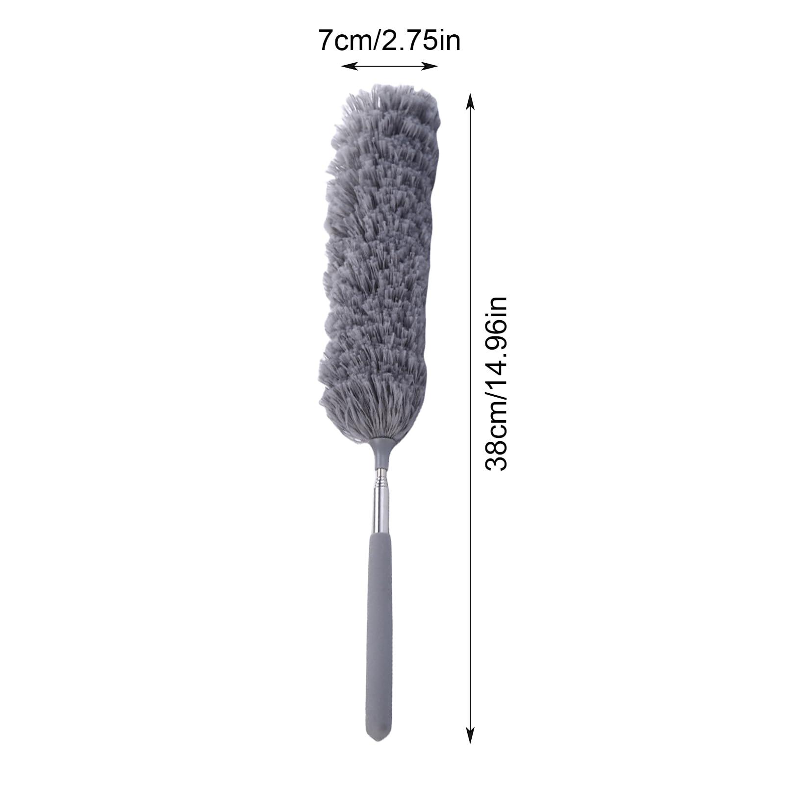 DALYNN Cleaning Duster, 360 Rotating Feather Cleaning Duster, Flexible Microfiber Cleaning Tool with Bendable Head, Washable Home Dust Collector Mop, Extension Pole Ceiling Cleaner for Officee Furniture