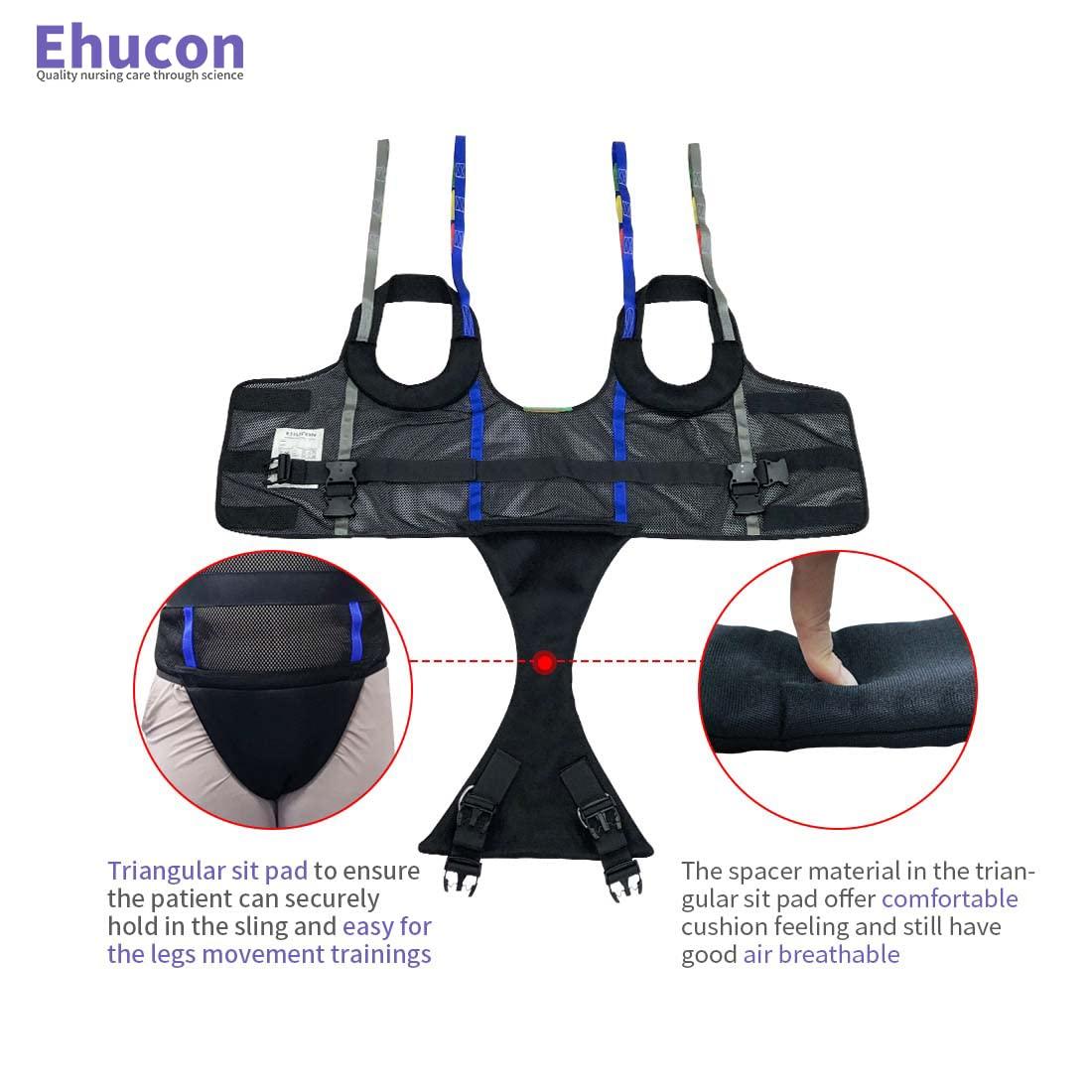 Ehucon Ehucon Patient Walking Sling for Standing Exercise,Hoyer Lift Walking Sling Standing Aids for Patient Ambulation Training -Safety Loading Weight 550 Lbs (Medium (Pack of 1))