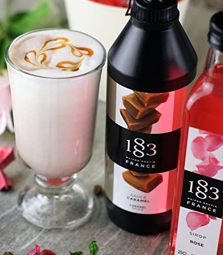 1883 Maison Routin France 1883 Coffee Syrup - Flavored Syrup for Hot & Iced Beverages - Gluten-Free, Vegan, Non-GMO, Kosher, Preservative-Free, Made in France | Glass Bottle 1 Liter (33.8 Fl Oz)