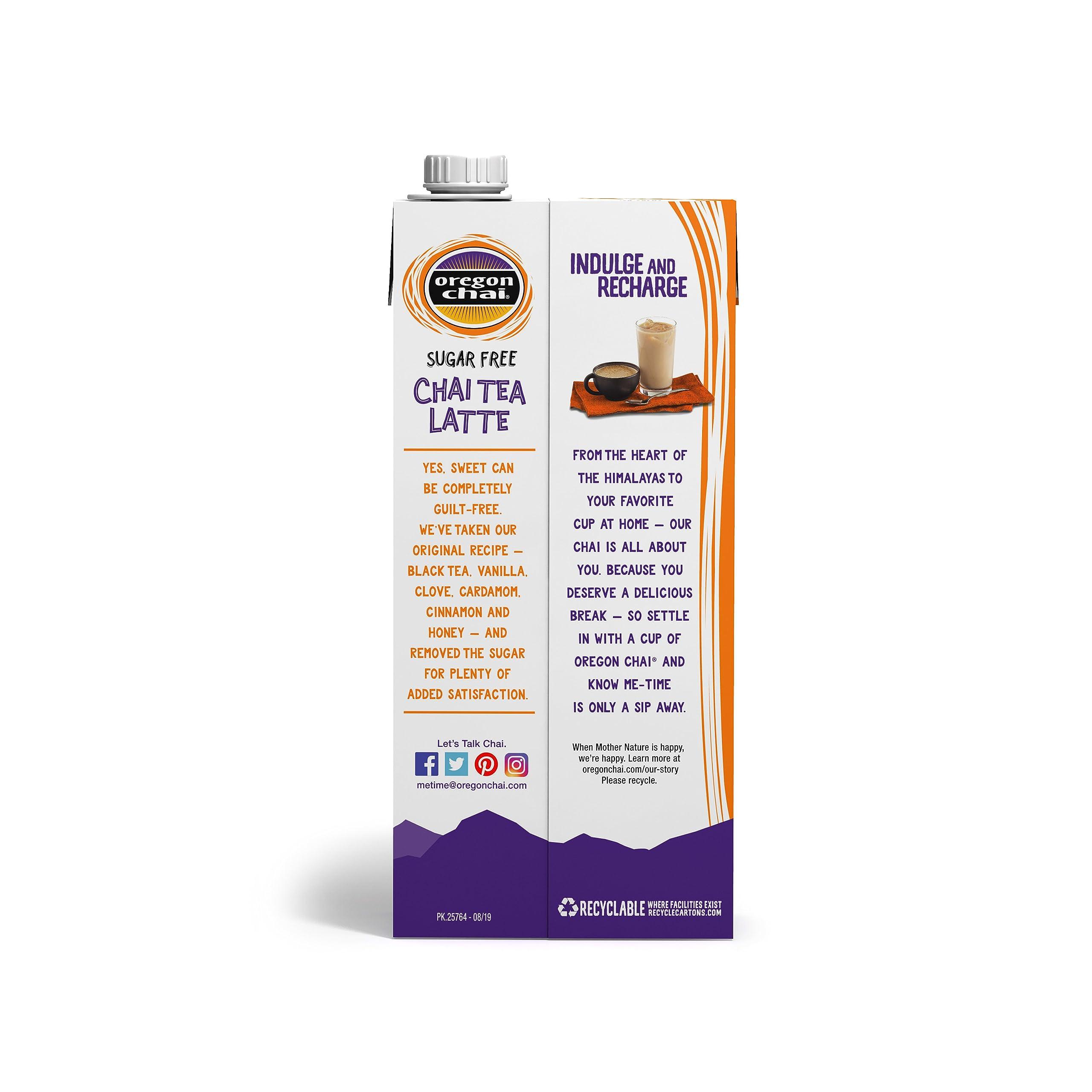 Oregon Chai Oregon Chai Sugar Free Chai Concentrate, 32 Fluid Ounce (Pack of 1)