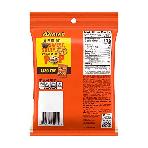 Reese's REESE\'S Chocolate Peanut Butter Popped, Snack Mix Bag, 4 oz