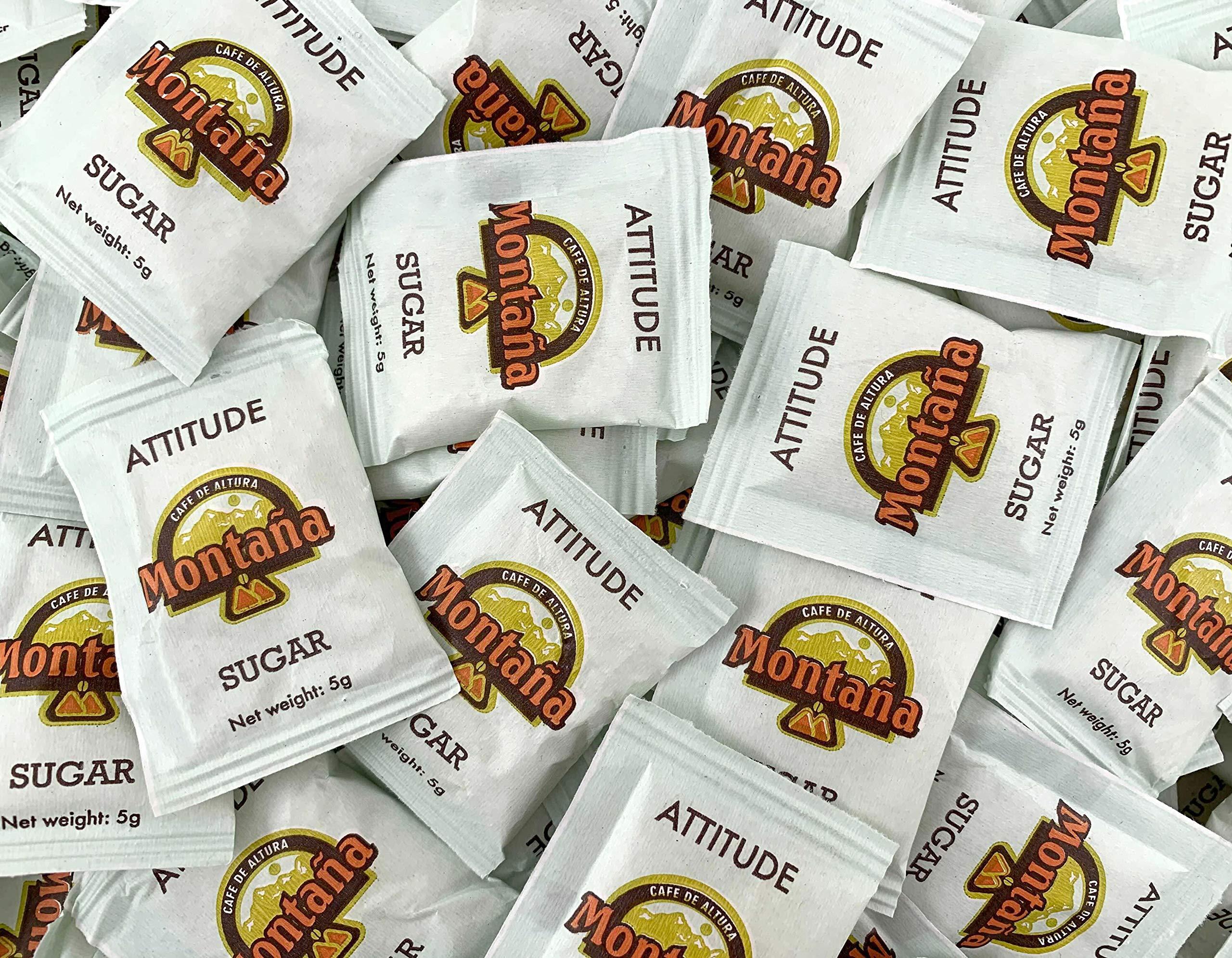 LAETAFOOD Pure Cane Superfine White Sugar Single Serve Packets, Fortified with Vitamin A, 500 Count