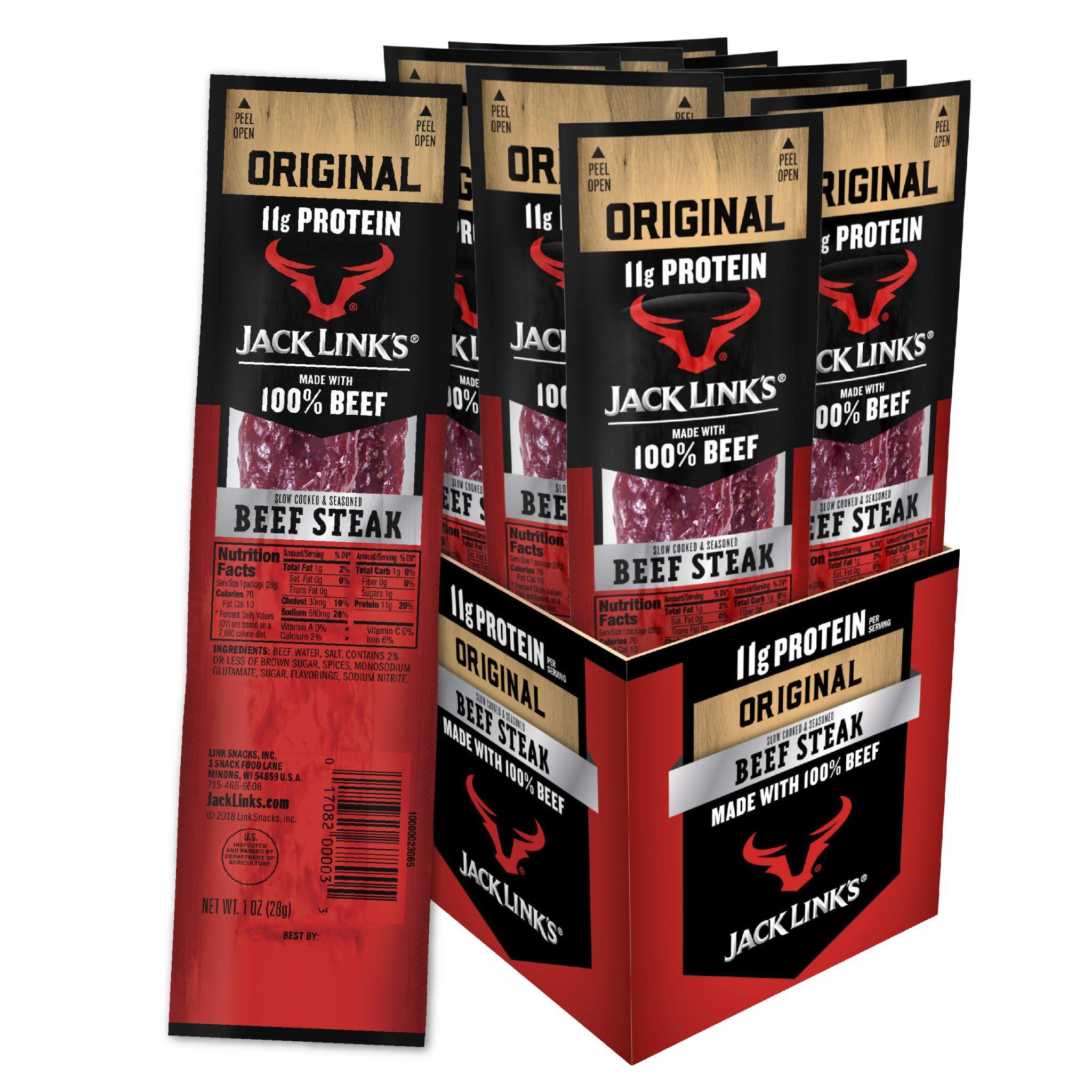 Jack Link's Jack Link's Premium Cuts Beef Steak, Original, 1-Ounce (Pack of 12)