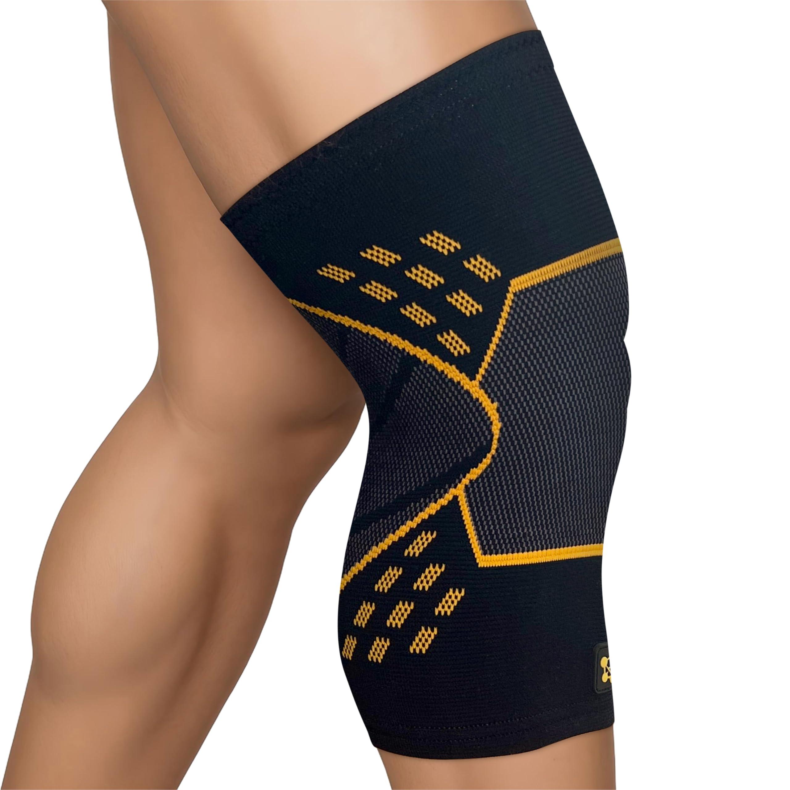 CopperJoint CopperJoint Knee Brace for Women & Men - Knee Compression Sleeve, Copper Knee Sleeve for Men, Knee Brace for Men, Knee Support for Men & Knee Braces, Runners Knee Brace & Knee Wrap, Knee Sleeves Large