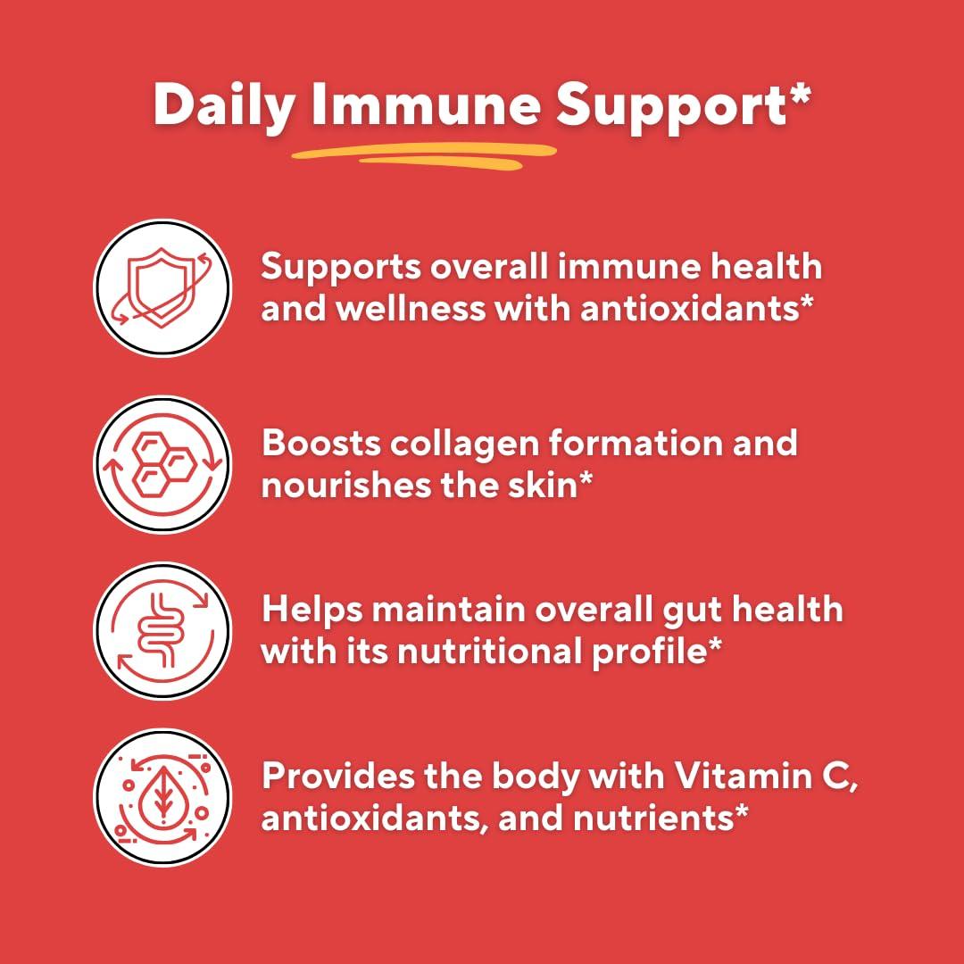 Vitapia Organic Camu Camu Extract 20% Vitamin C Capsules - Immune, Collagen, Metabolism Support - 120 Veggie Capsules - Non GMO, Gluten Free, Vegan Supplement