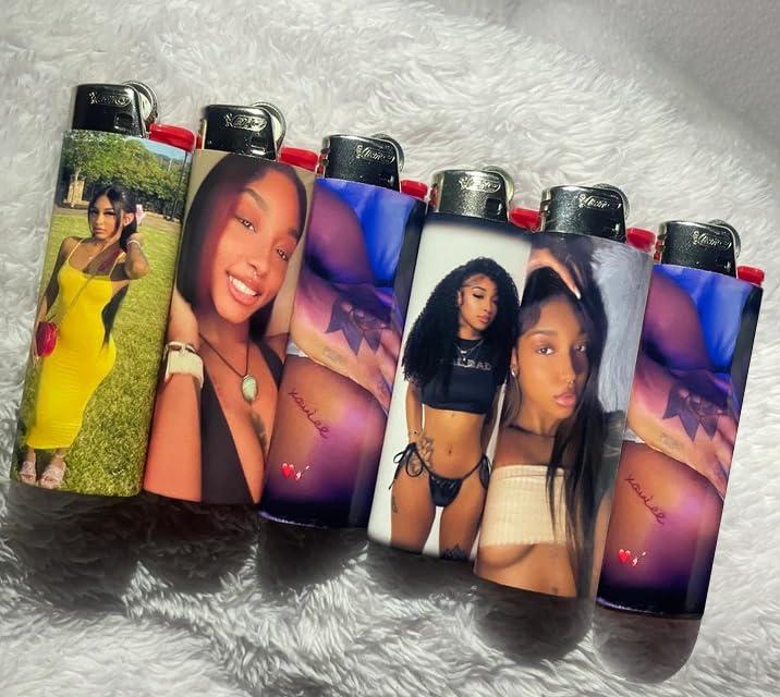 CONNYAM Custom Lighters' Pictures, Lighter Photo Wraps, Custom Lighter Personalize Your Own Pictures,Suitable for Bic Pocket Lighter, Ideal for Company Gifts and Wedding Favors(Lighter Not Included) (300)