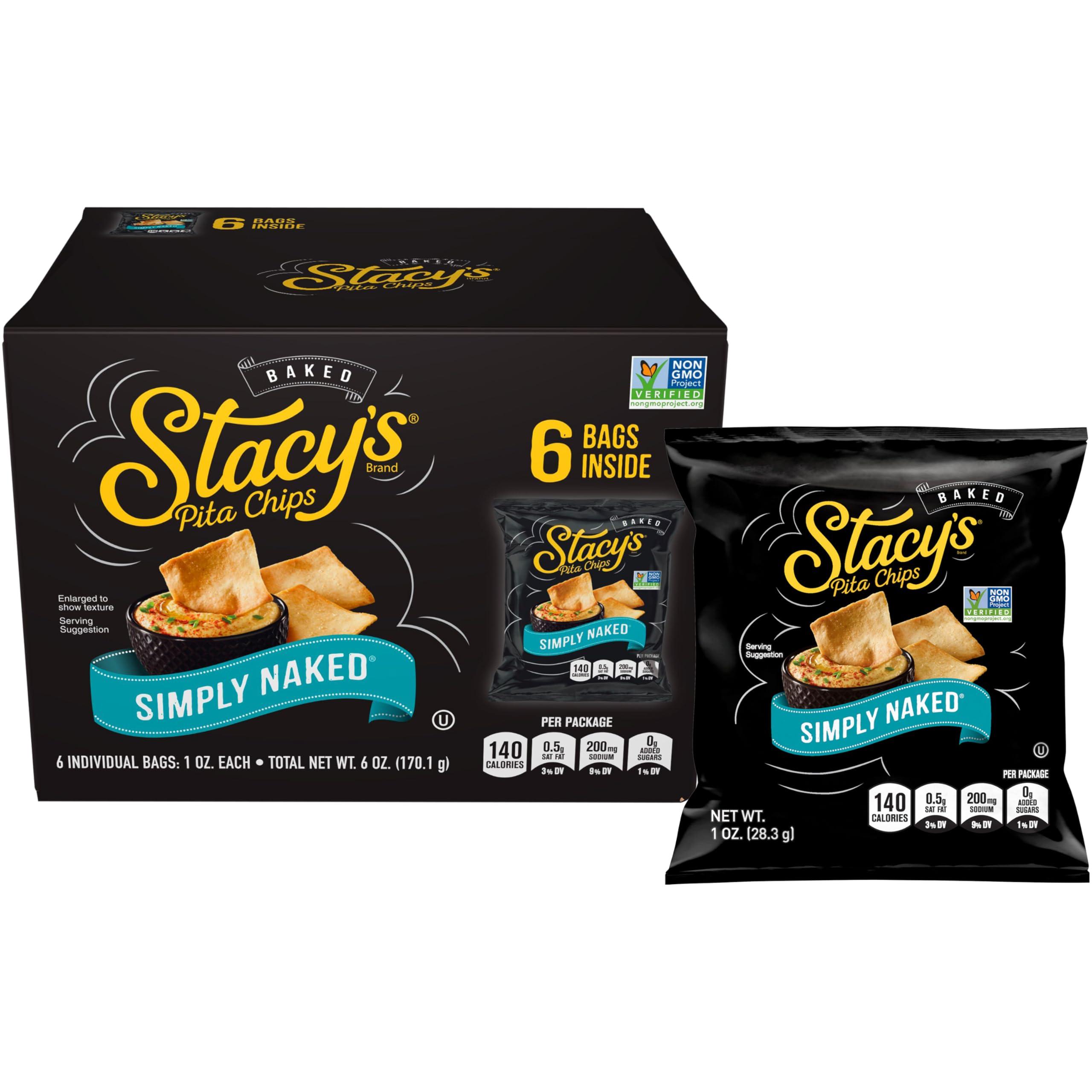 Stacy\'s Stacy\'s Pita Chips Simply Naked, 1 Oz