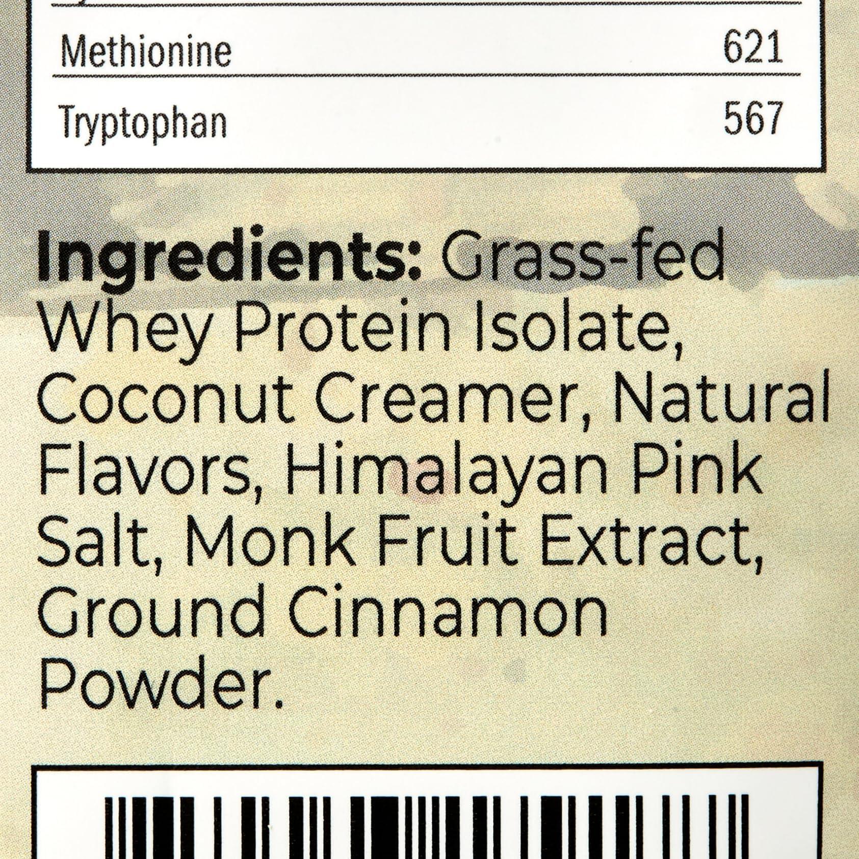 Santa Cruz Paleo Santa Cruz Paleo Whey Protein Powder, Vanilla, 20g Grass Fed Whey Protein Isolate Per Serving, Gluten Free, Keto, Sugar Free, Paleo, Natural, Post Workout Muscle Support, 20 Servings, 1.2lb Bag
