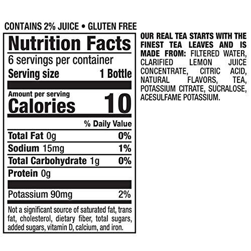 Snapple Snapple Zero Sugar Half \'n Half Tea, 16 fl oz recycled plastic bottle, 6 pack