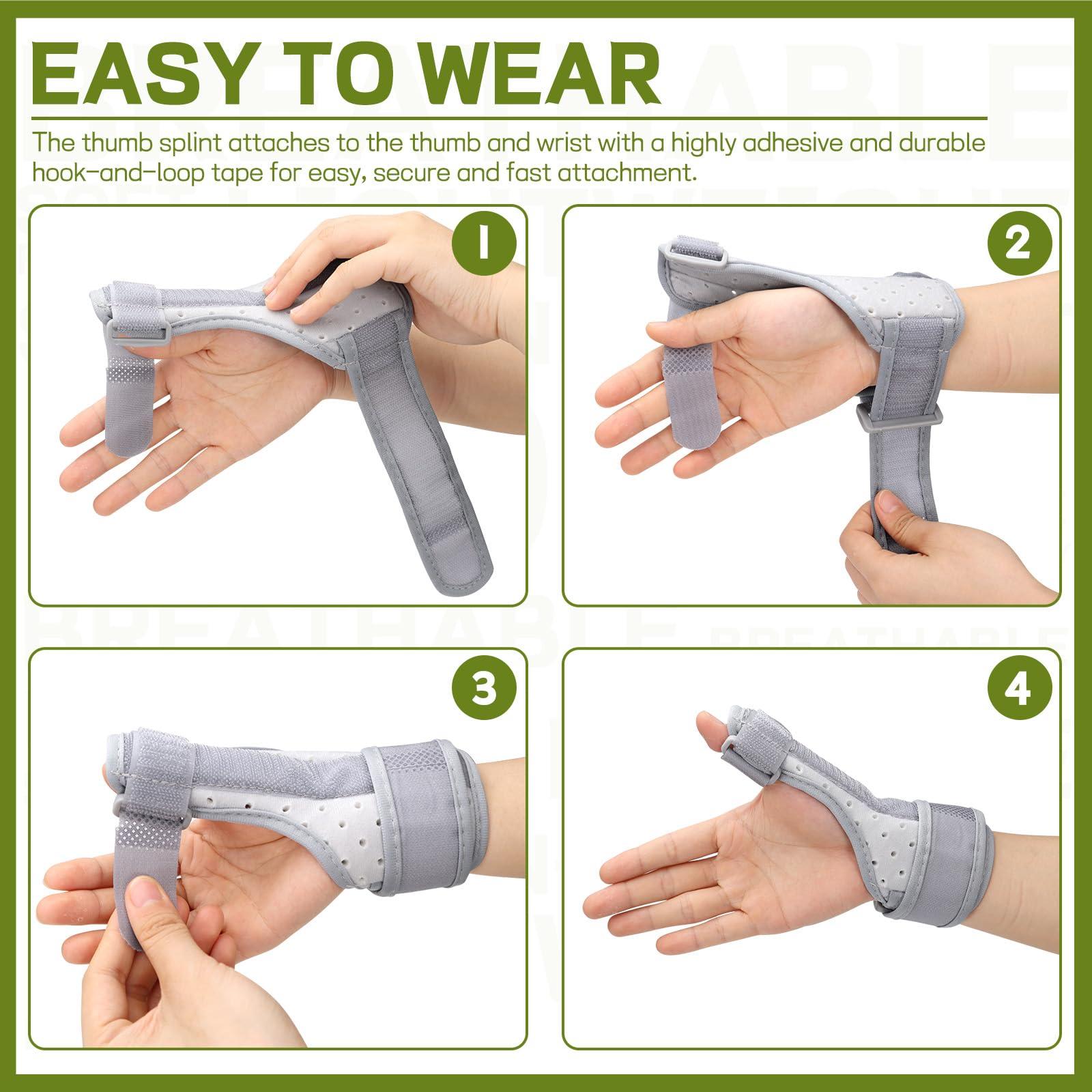 Chihutown Chihutown Thumb Brace for Arthritis or Soft Tissue InjuriesComfortable Thumb Brace for Right & Left Hand, Thumb Spica Splint for Pain Relief, Arthritis, Tendonitis, Sprains.