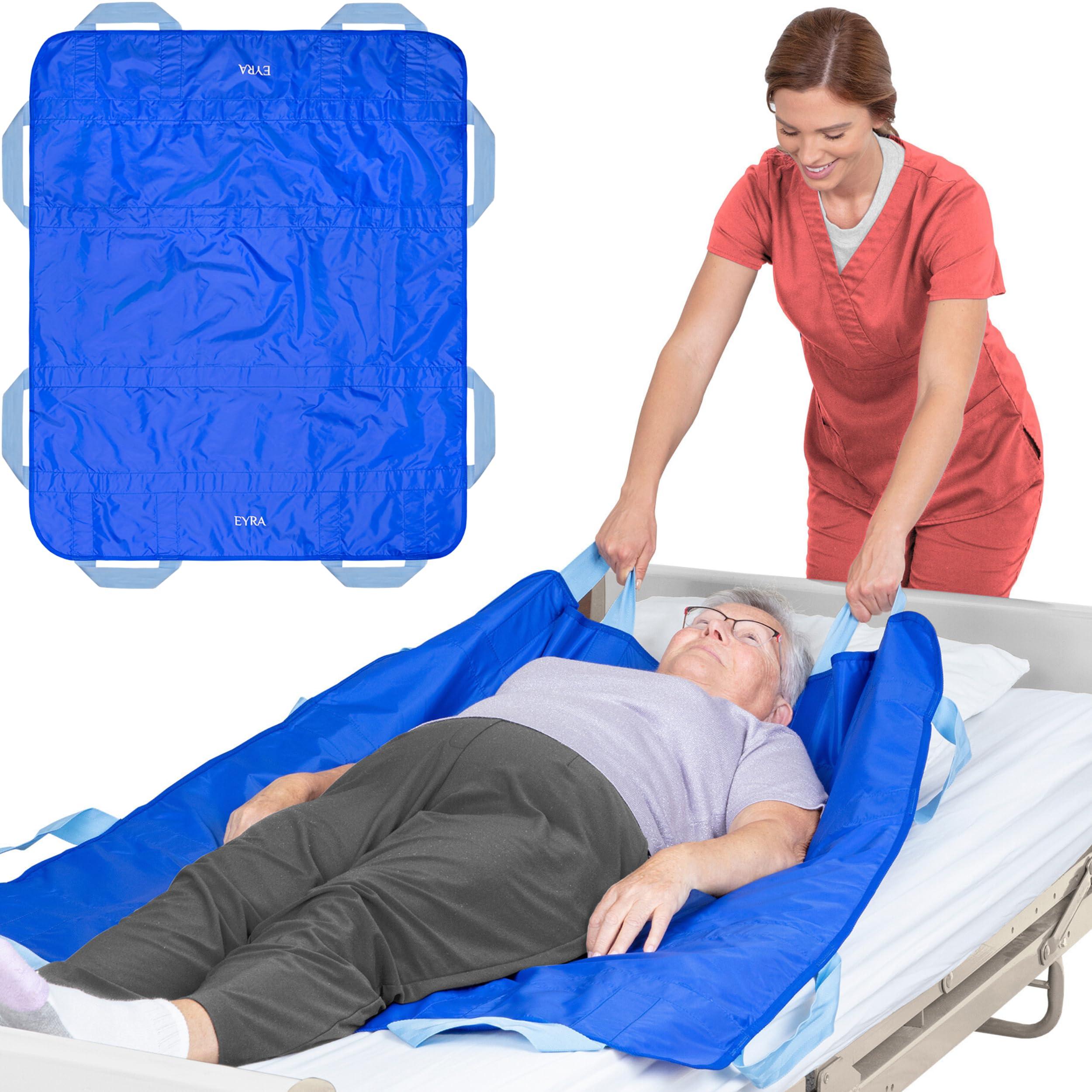 EYRA EYRA Positioning Bed Pads for Elderly, Positioning Bed Pad with Reinforced Handles 48x40, Slide Sheets for Moving Patients, Bed Positioning Pad Designed for Turning, Lifting & Sliding Elderly