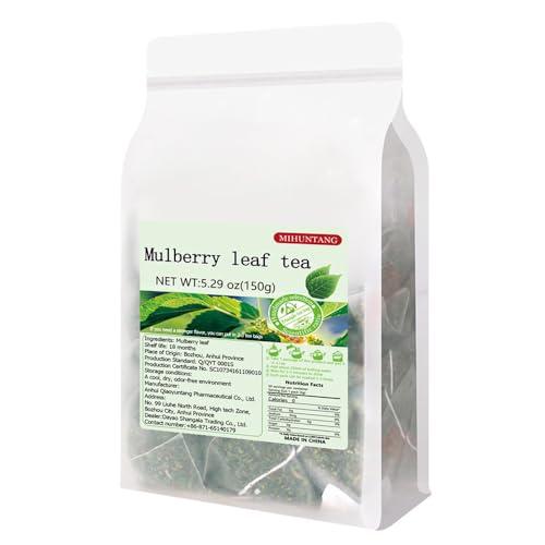 MIHUNTANG Mulberry leaf tea 5.29 oz3g50 packetsWhite Mulberry Leaf Tea Bag Sun-Dried Mulberry Loose Leaves Sang Ye Tea 150g