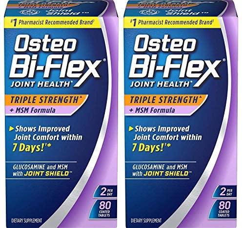 Osteo Bi-Flex Osteo Bi-Flex® Triple Strength with MSM, 80 Coated Table, 2 Pack
