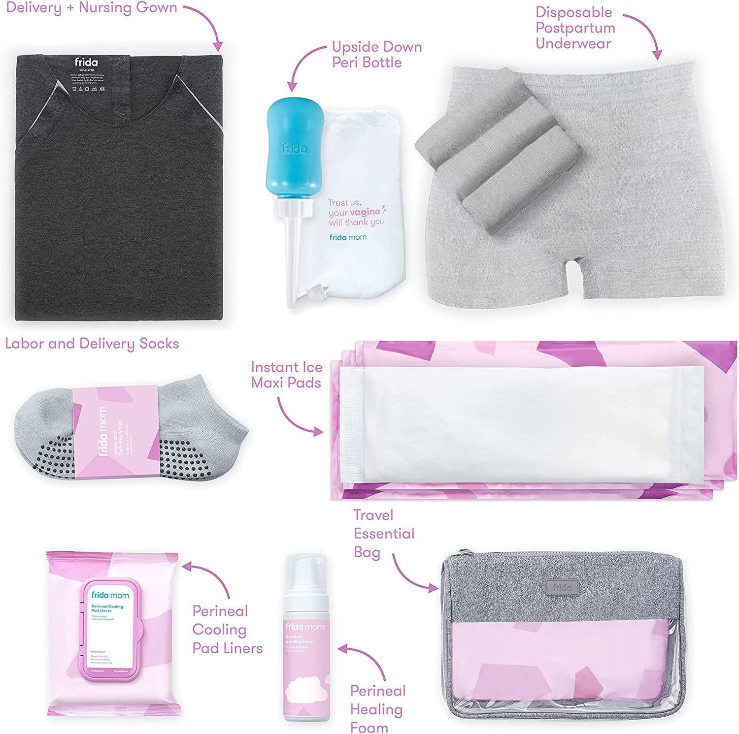 Frida Baby Frida Mom Labor and Delivery + Postpartum Recovery Kit + Breast Care Self Care Kit