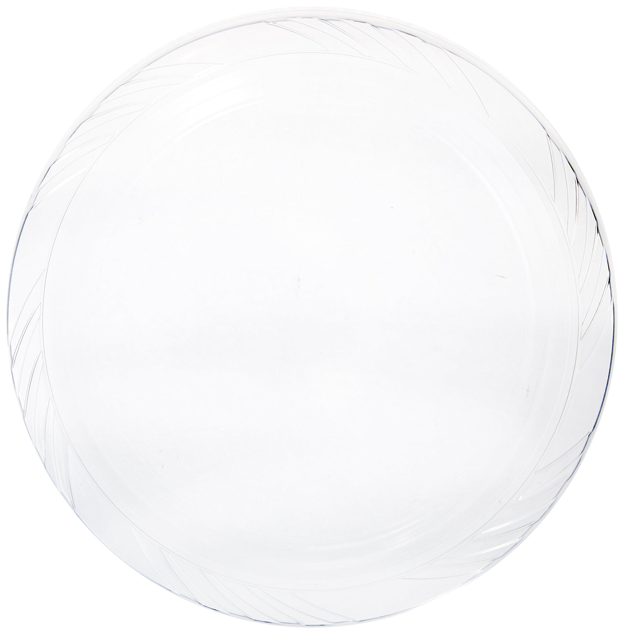 Blue Sky Clear Plastic Dinner Collection Lunch Plates (9\") 40 Count - Perfectly Sized & Durable Tableware, Perfect for Parties & Events
