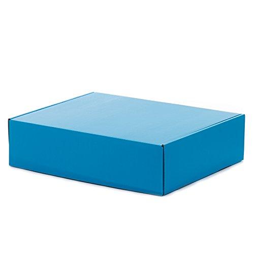 Paper Mart 50ea - 13 X 10 X 4 Blue Corrugated Tuck Top Box