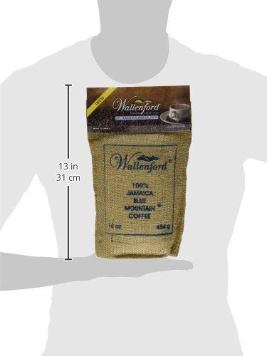 Wallenford Roasted and Ground 100% Jamaica Blue Mountain Coffee, 16oz (1lb) Bag