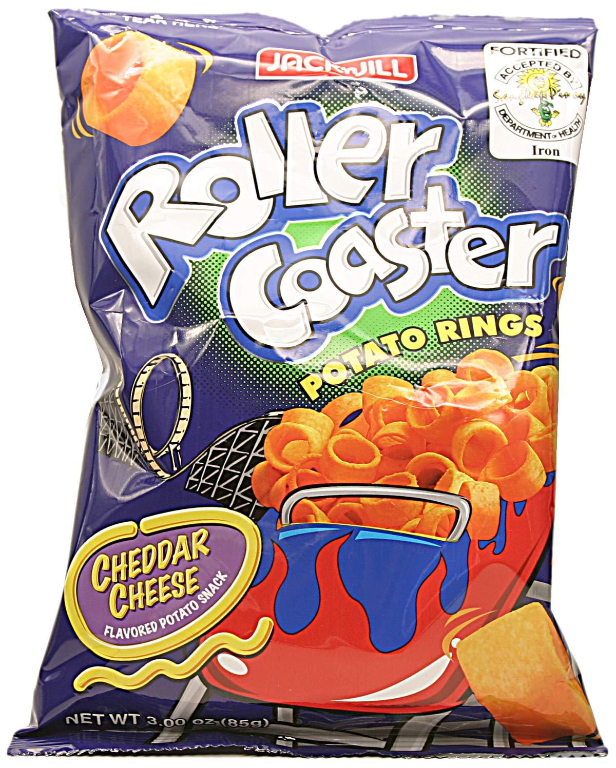 Jack \'n Jill Jack\'n Jill, Roller Coaster Cheddar Cheese Potato Rings (Pack of 3), Imported from The Philippines, 3.00 oz (each)