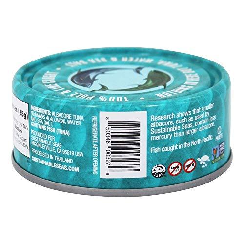 Sustainable Seas SUSTAINABLE SEAS Chunk Albacore Tuna In Water, 5 OZ, Blue