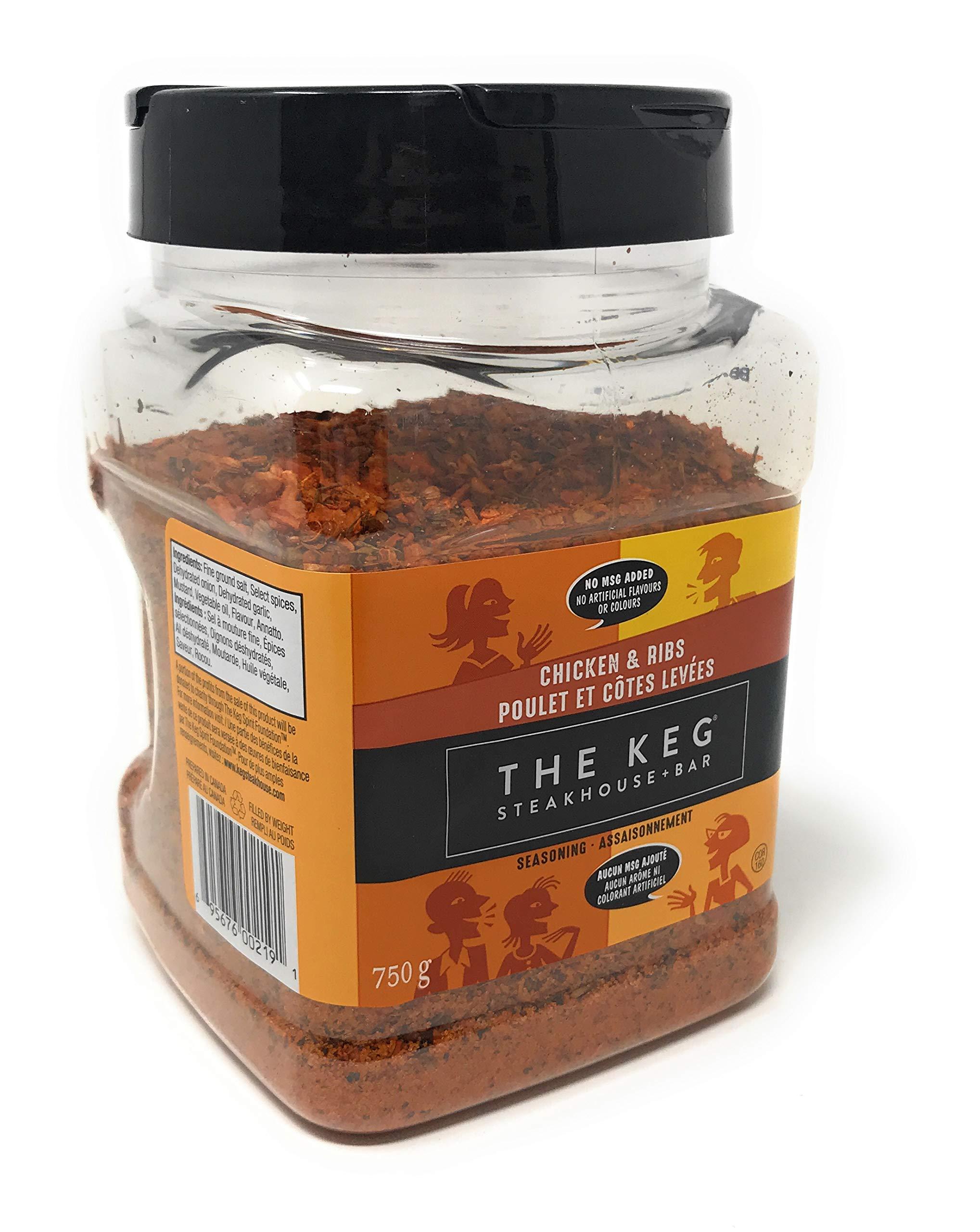 The Keg The Keg Chicken & Ribs Seasoning - 750 Gram Reusable Container, Product of Canada