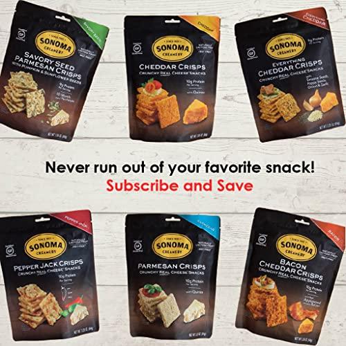 Sonoma Creamery Sonoma Creamery - Cheese Crisps, Pepper Jack, 10 Oz (1 Count) | Savory Snack | High Protein | Low Carb | Gluten Free | Keto-Friendly