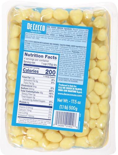 De Cecco De Cecco Pasta, Mini Potato Gnocchi No.402, 17.5 Ounce (Pack of 12)