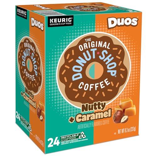 The Original Donut Shop The Original Donut Shop Duos Nutty + Caramel Keurig Single-Serve K-Cup Pods, Medium Roast Coffee, 96 Count