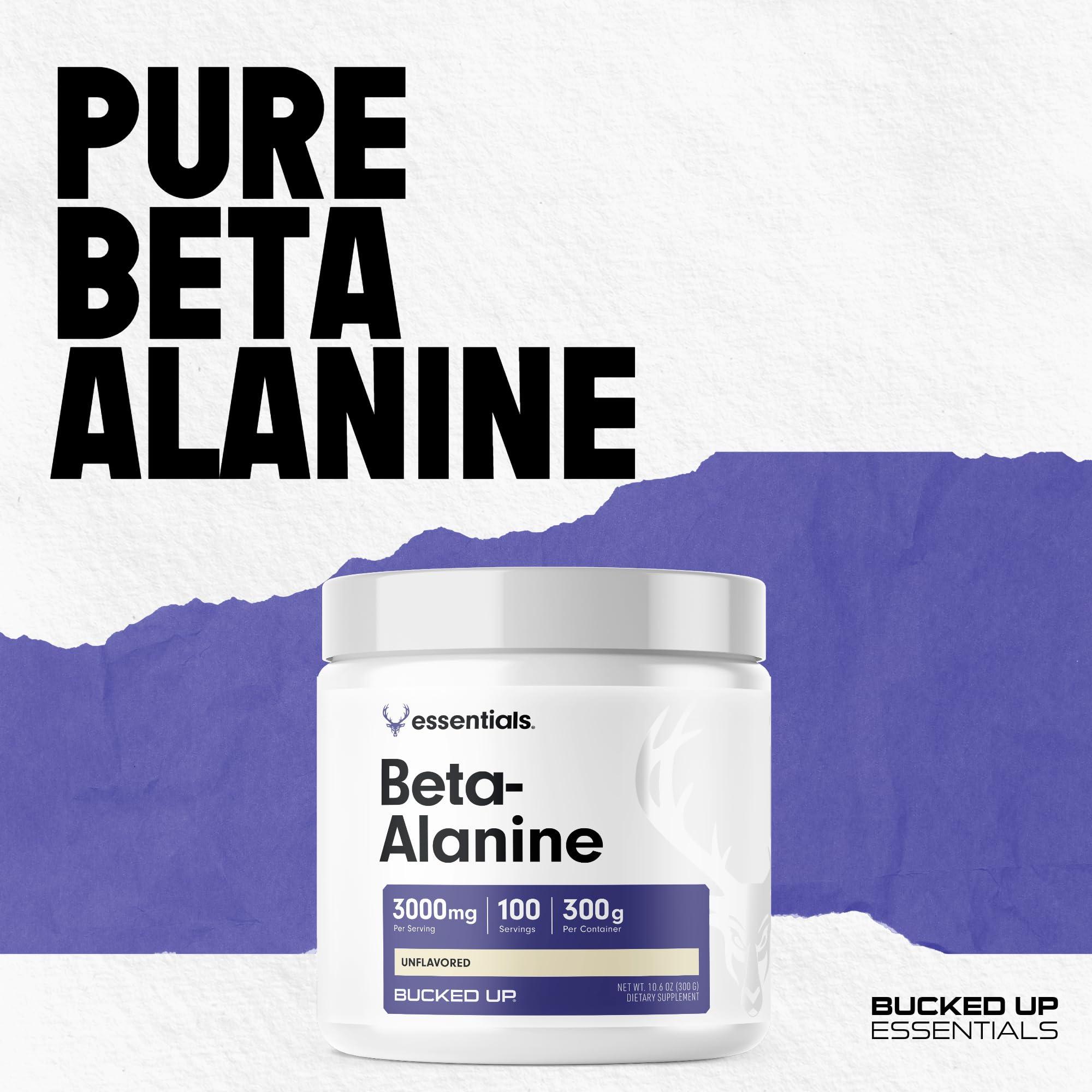 Bucked Up Bucked Up Beta Alanine 300mg Powder, Non-GMO, Gluten-Free, Unflavored (100 Servings)