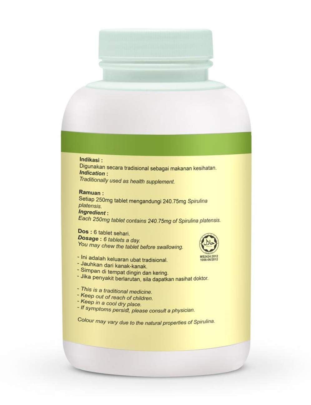 Generic LIMITEDBONUSDEAL DXN Spirulina 500 Tabs (4 Bottle)